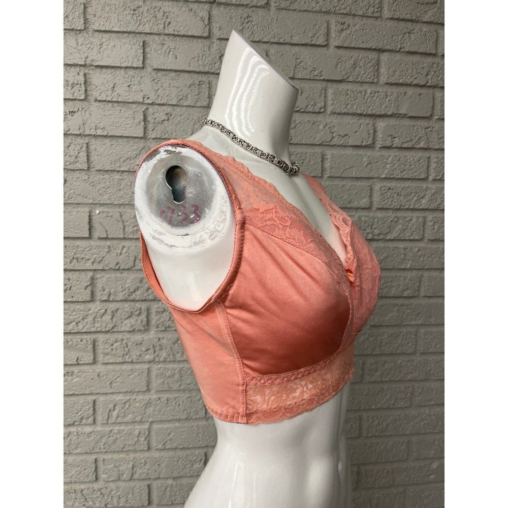 Rhonda Shear Peach Bralette Size L - Picture 3 of 8